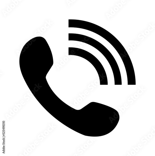 Phone call icon vector. Telephone icon vector