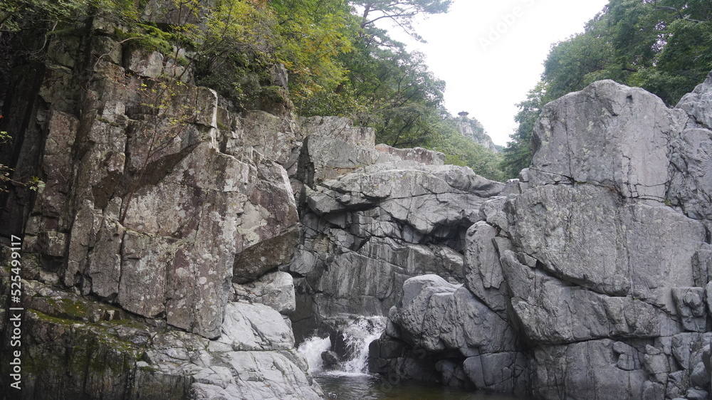 Bogyeongsa Valley Waterfall in South Korea