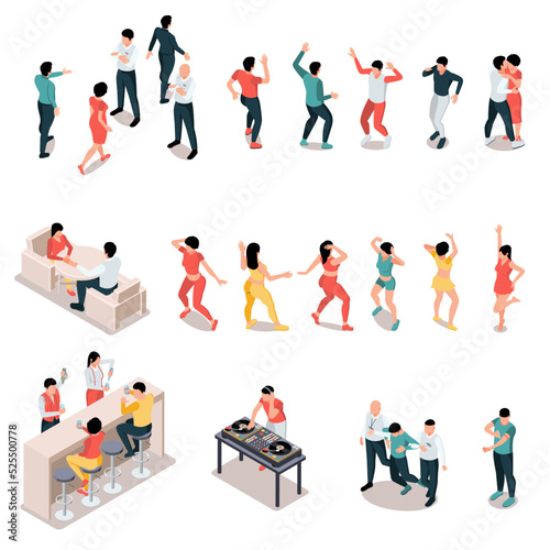 Night Club Isometric Set