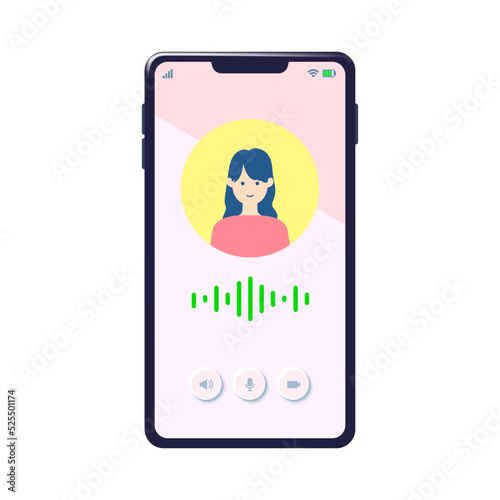 Print音声通話の画面のイラスト3