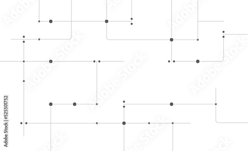 High technology network circuit board system connect dots and lines background template. Linked global digital database graphic vector