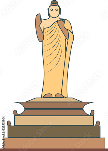 Buddha statue at Hussain sagar in Hyderabad 