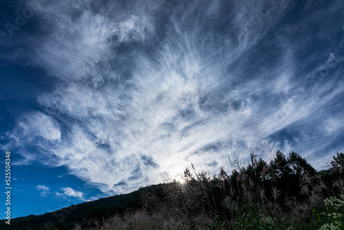 開田高原 初秋の空 長野県木曽町