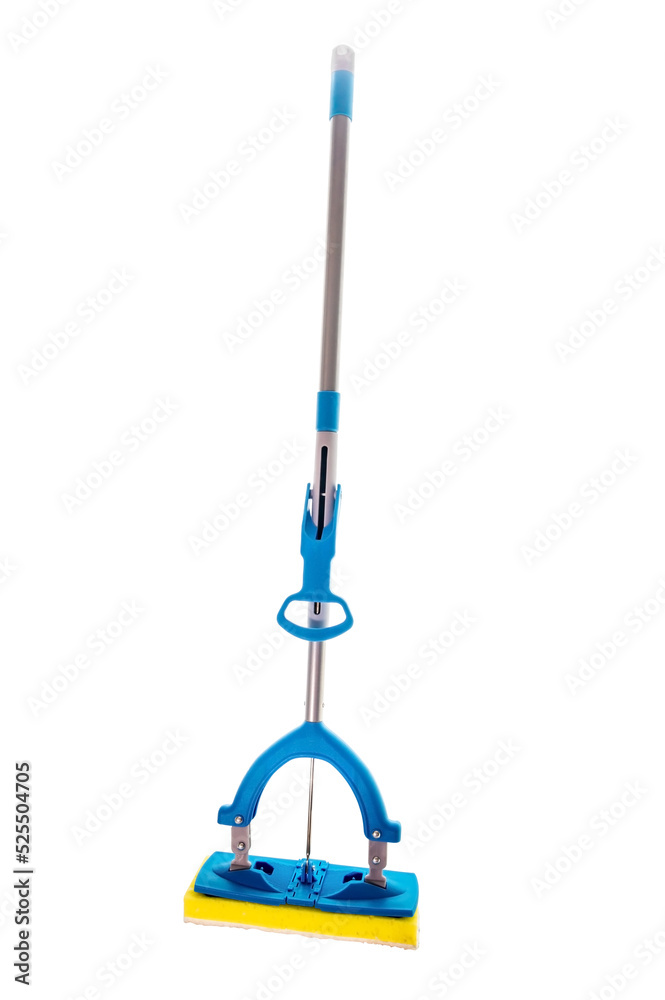 mop with sponge isolated on white background mop with sponge isolated on white background