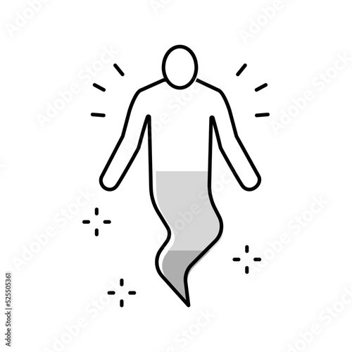 soul human color icon vector illustration
