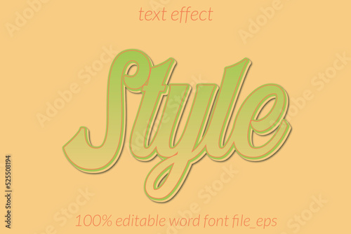 text effect style
