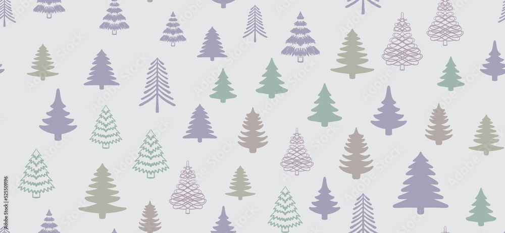 Christmas tree pattern,, Hand drawn illustrations. Christmas tree pattern,, Hand drawn illustrations.