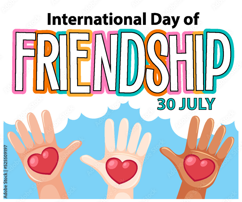 International Friendship Day banner design International Friendship Day banner design