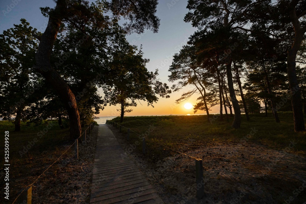 Ein Strandzugang in Binz auf Rügen