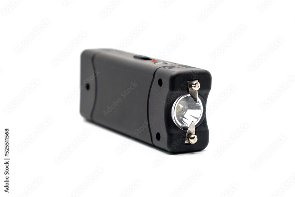 Small size stun gun, isolate white background. Small size stun gun, isolate white background.