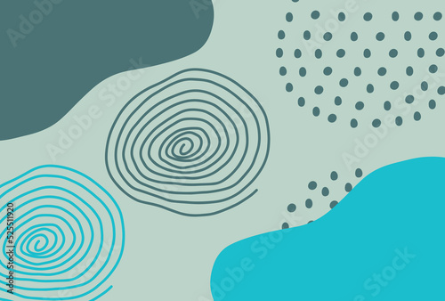 modern art spiral line with particle in sphere and fluid them on light blue background can be use for website template product label food and beverage advertisement banner vector eps.