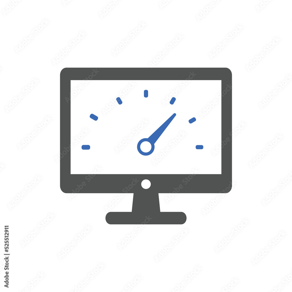 Page speed icons. Concept for SEO and web design