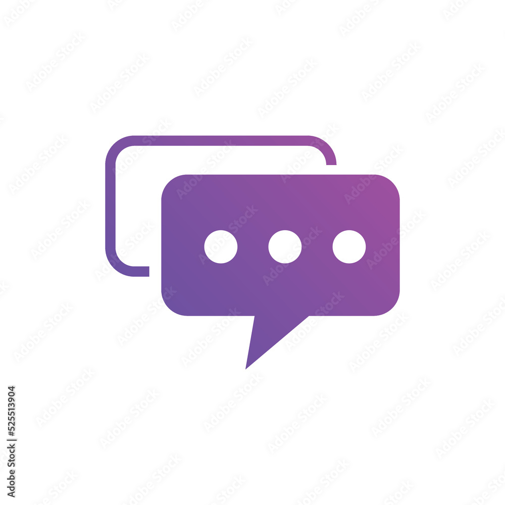 Online chat icons. Used for e-commerce, SEO and web design gradient color Online chat icons. Used for e-commerce, SEO and web design gradient color