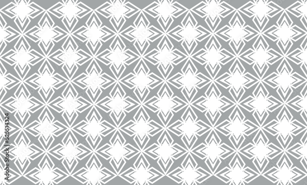 Elegant seamless floral pattern. Wavy vector abstract background. Stylish modern monochrome linear texture.