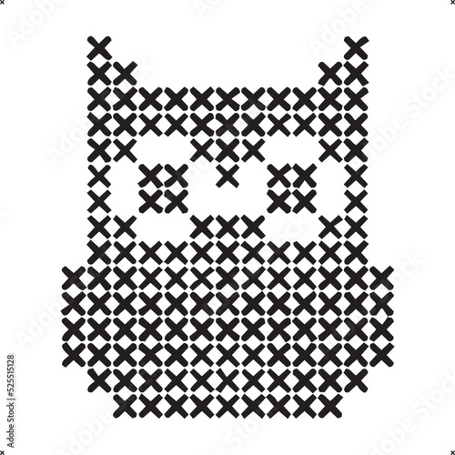 Owl pattern. cross stitch embroidery