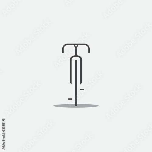 classic bike to get around, vector logo icon