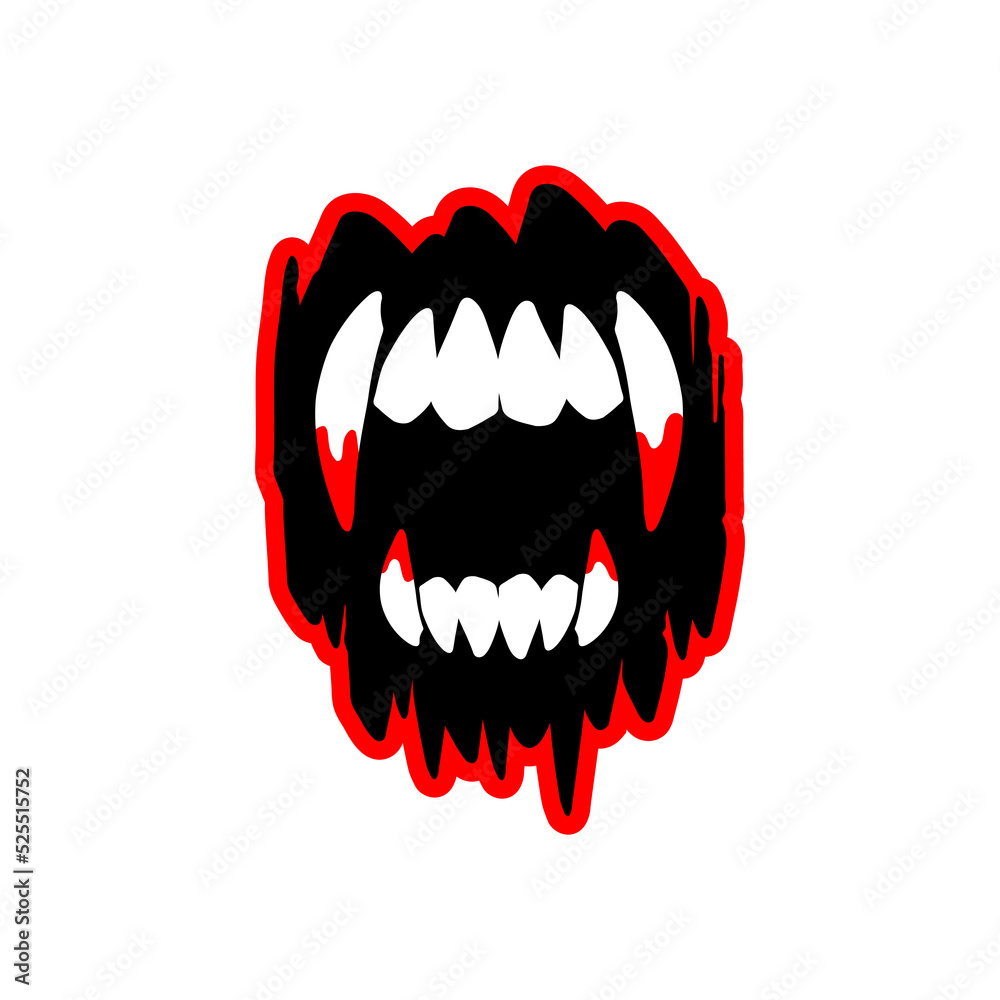 Vampire Fangs Template