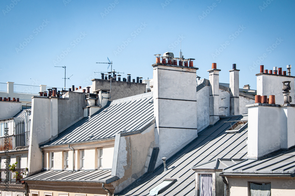 Obraz premium Toits typiques de Paris