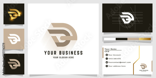 Letter DD or aJ monogram logo