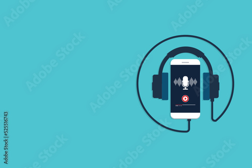 Smart phone and headphones