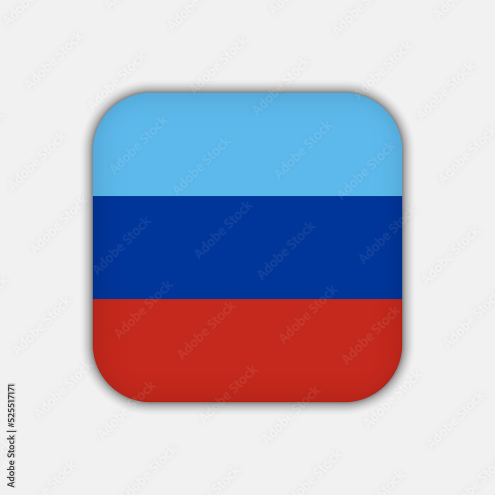 Fototapeta premium Luhansk Republic flag, official colors. Vector illustration.