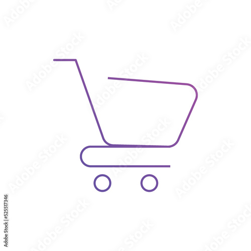shopping cart icons. Shop symbol gradient