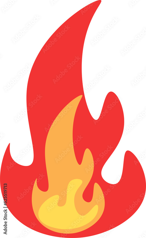 fire design illustration isolated on transparent background fire design illustration isolated on transparent background