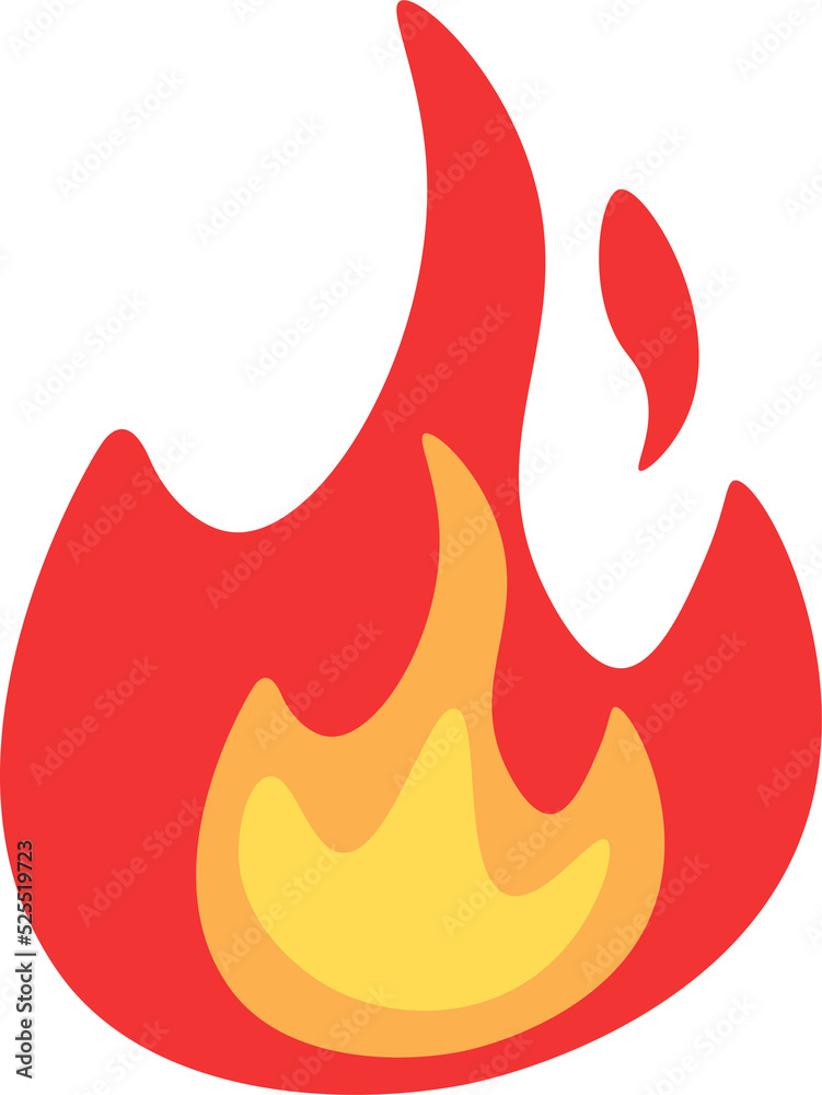 fire design illustration isolated on transparent background fire design illustration isolated on transparent background