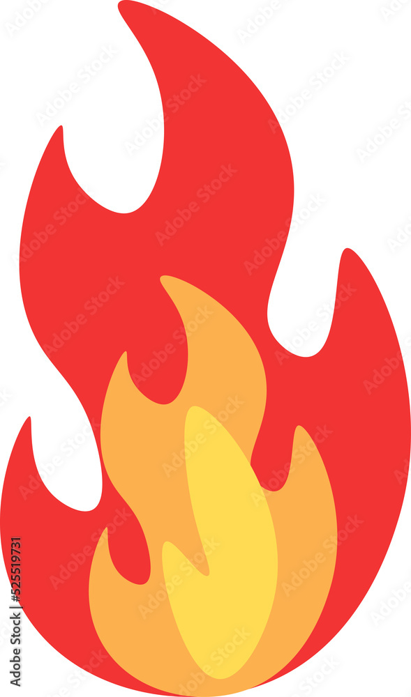 fire design illustration isolated on transparent background fire design illustration isolated on transparent background