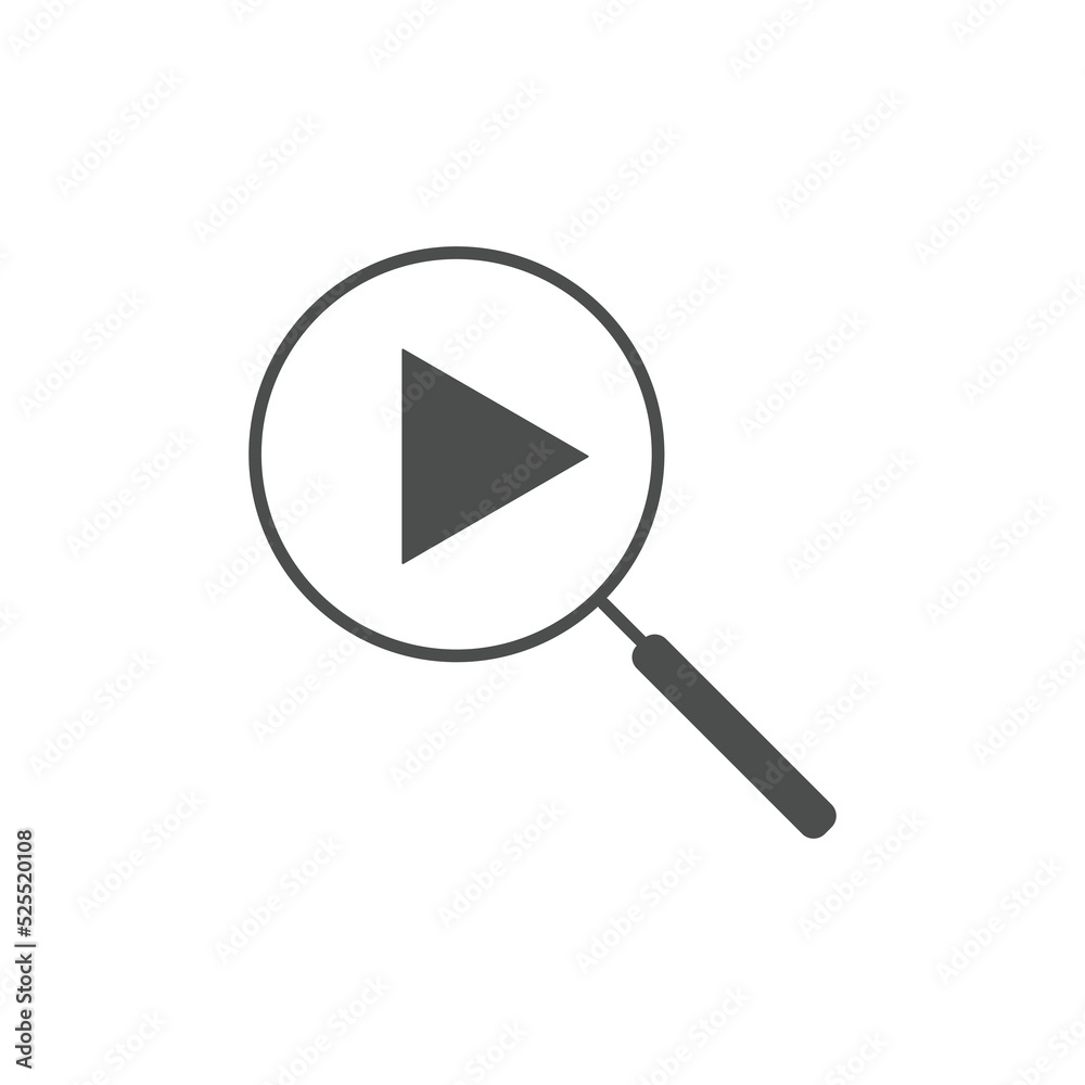 search video icon vector illustrations. Used for SEO or websites search video icon vector illustrations. Used for SEO or websites