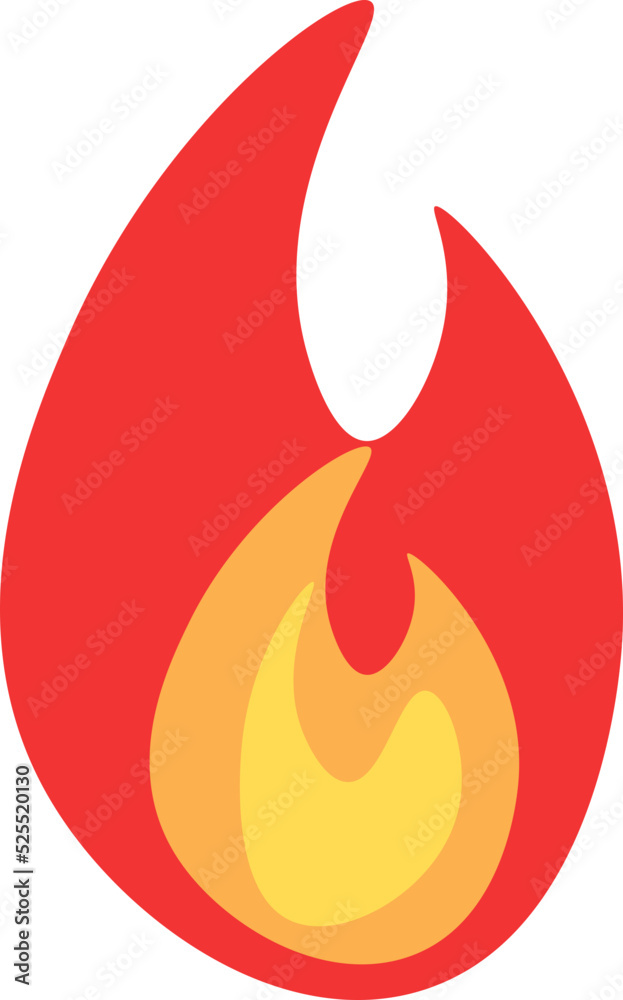 fire vector design illustration isolated on transparent background