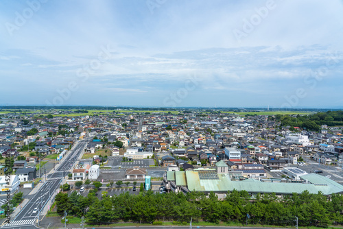 茨城県大洗町　市街地の風景