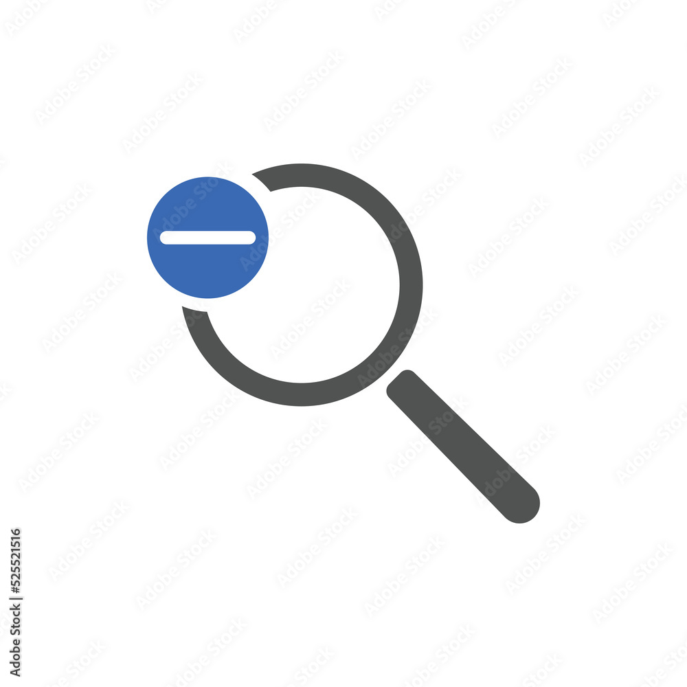 zoom out icons. Magnifying glass zoom in sign. Used for SEO or websites. zoom out icons. Magnifying glass zoom in sign. Used for SEO or websites.