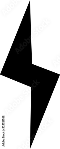 lighting bolt vector design illustration isolated on transparent background