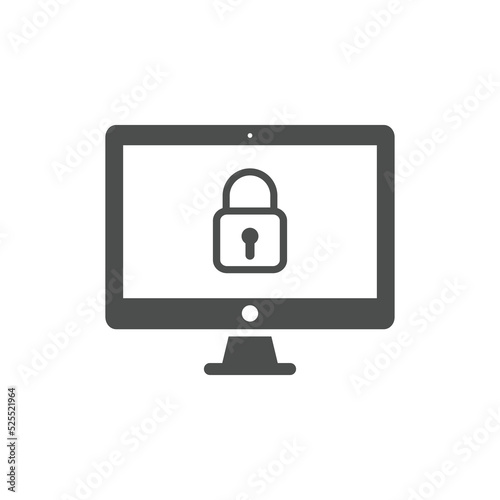 Web security icons. Website security shield protection icon symbol 