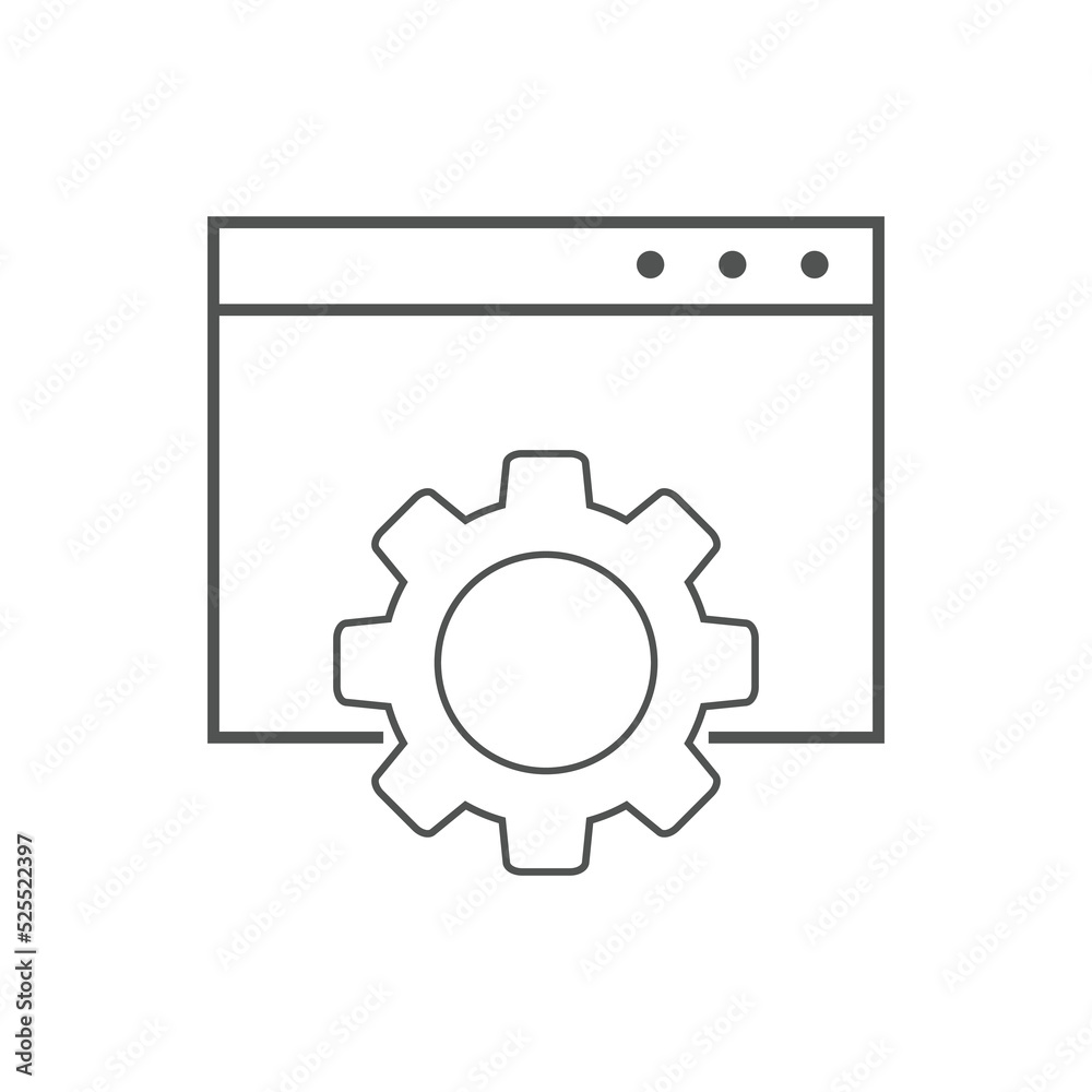 website optimization line icons. website page development symbol icon. Concept for SEO and web design website optimization line icons. website page development symbol icon. Concept for SEO and web design