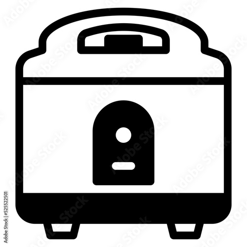 cooker glyph icon