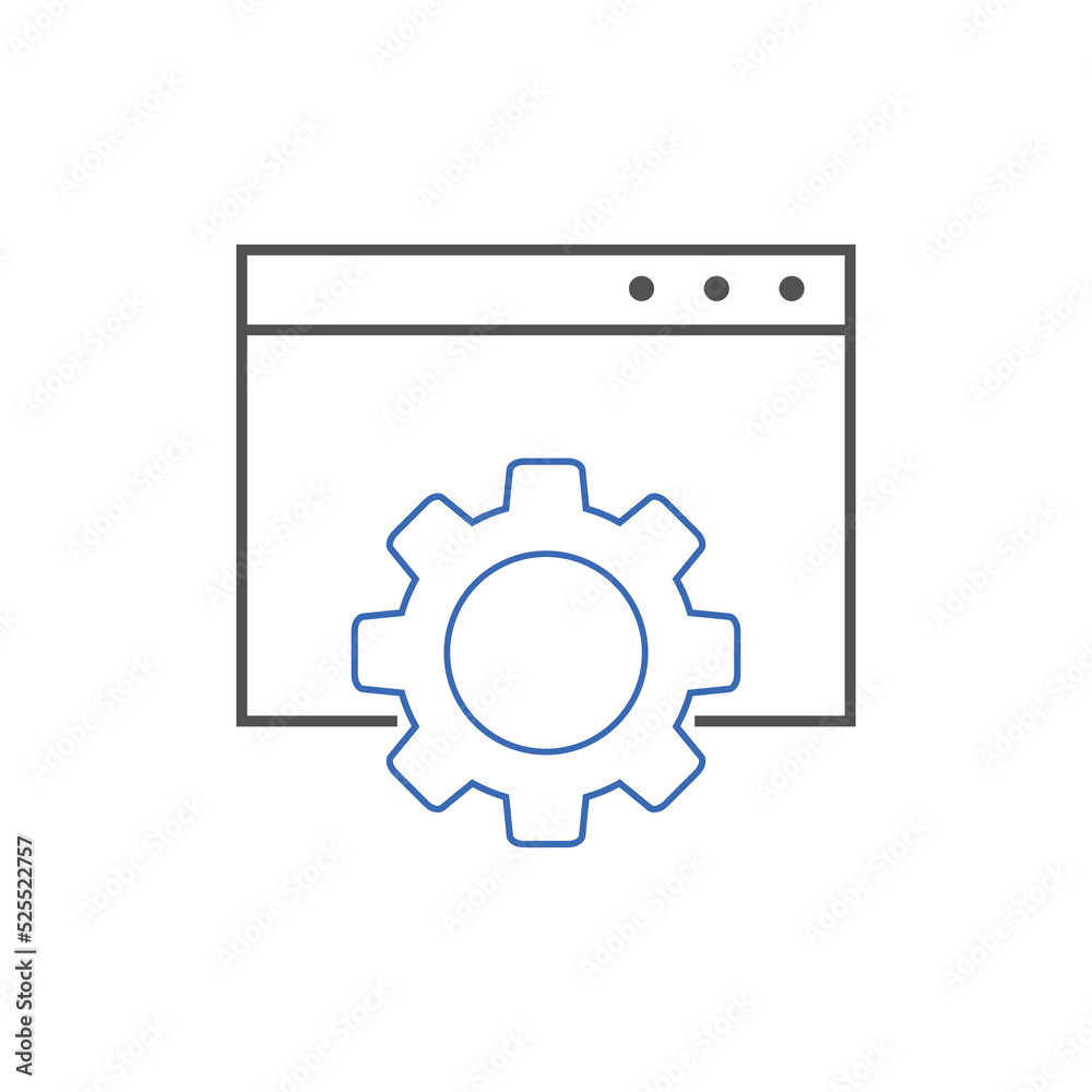 website optimization line icons. website page development symbol icon. Concept for SEO and web design website optimization line icons. website page development symbol icon. Concept for SEO and web design