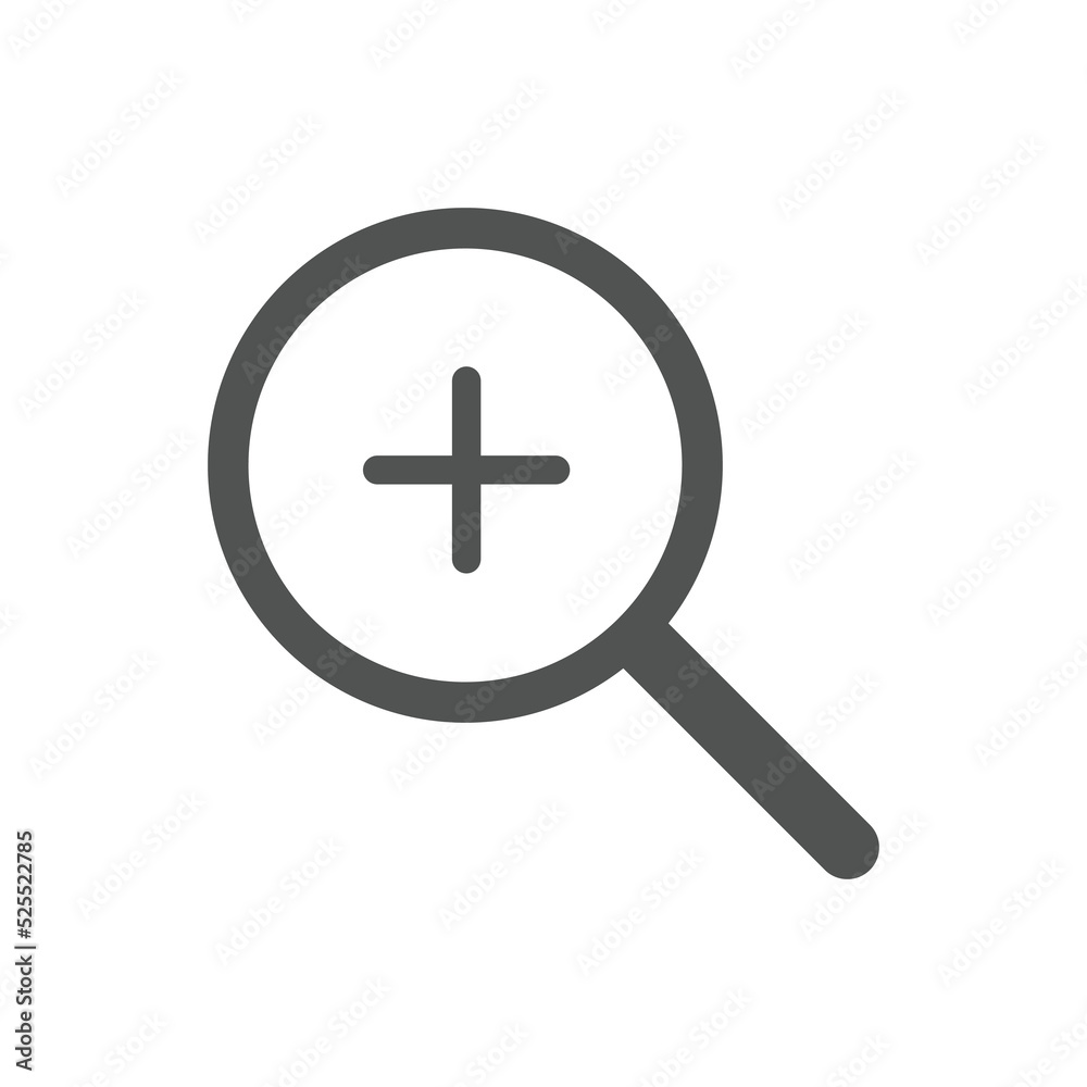 zoom in icons. Magnifying glass zoom in plus sign. Used for SEO or websites zoom in icons. Magnifying glass zoom in plus sign. Used for SEO or websites