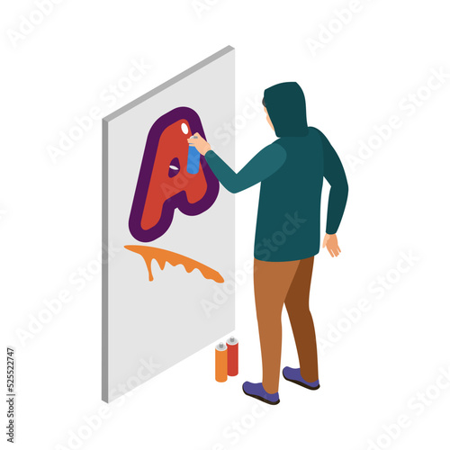 Vandal Isometric Illustration