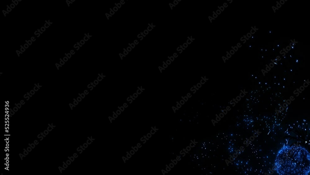 Blue fire works particle effect animation Blue fire works particle effect animation
