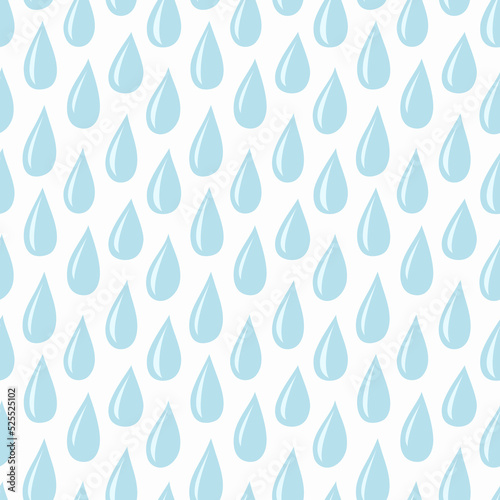 Light blue drops seamless pattern