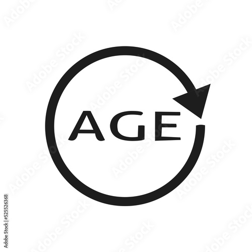 age icon with simple design