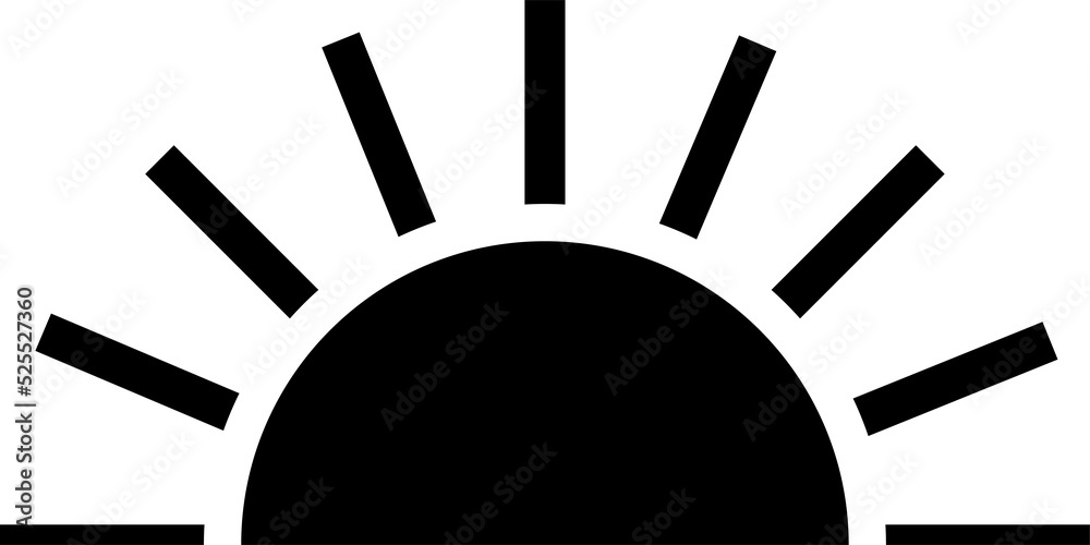 sunrise design illustrated isolated on transparent illustration sunrise design illustrated isolated on transparent illustration