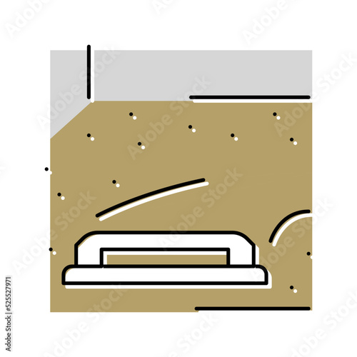 floor screed color icon vector illustration