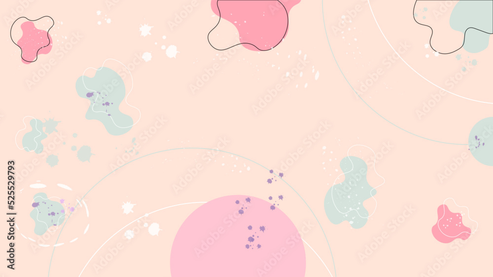 Abstract background with splashes and blots.