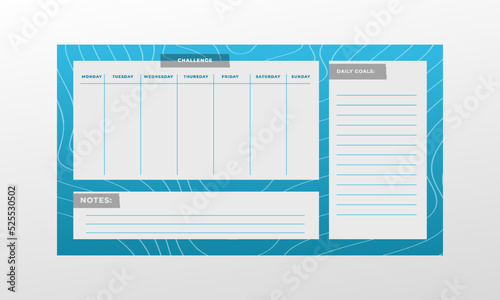Digital planner template for every day