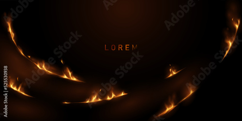 virtual flame design vector illustration