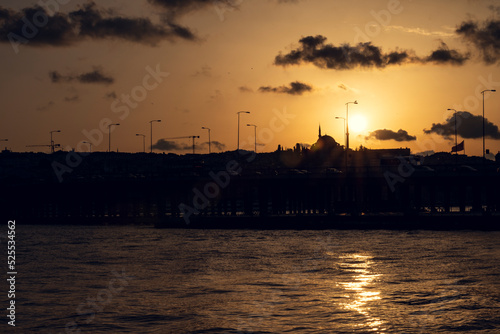 Sunset view from Karakoy, Istanbul
