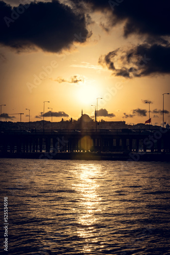 Sunset view from Karakoy, Istanbul
